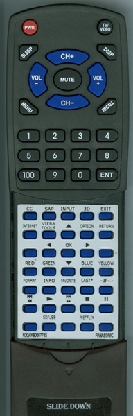 PANASONIC N2QAYB000778S replacement Redi Remote