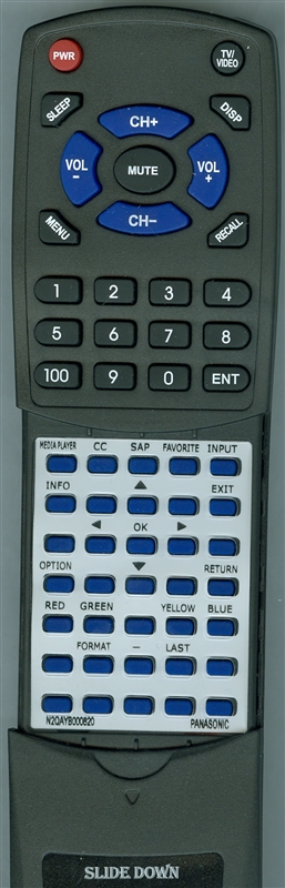 PANASONIC N2QAYB000820 replacement Redi Remote