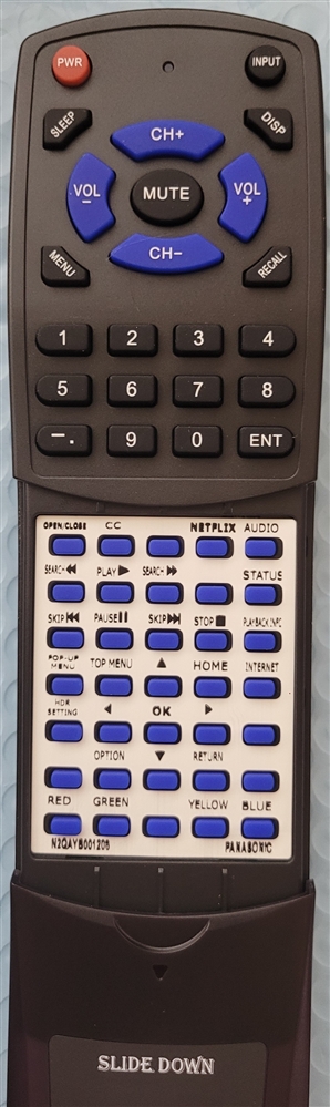 PANASONIC N2QAYB001206 replacement Redi Remote