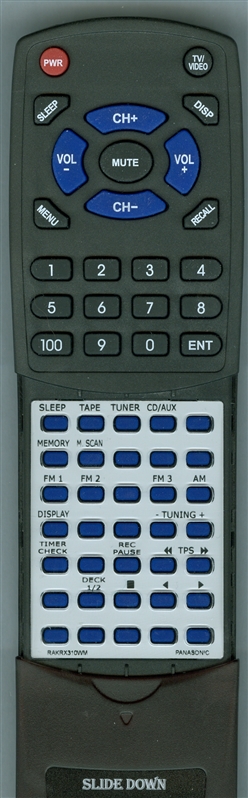 PANASONIC RAK-RX310WM replacement Redi Remote