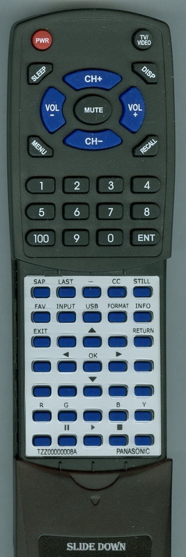 PANASONIC TZZ00000008A replacement Redi Remote