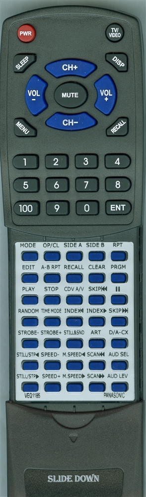 PANASONIC VEQ1185 replacement Redi Remote