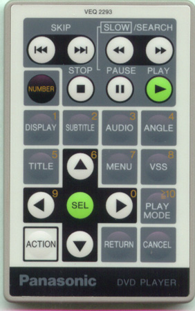 PANASONIC VEQ2293 Genuine OEM original Remote
