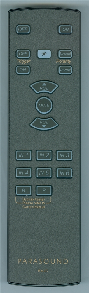 PARASOUND RMJC Genuine OEM original Remote