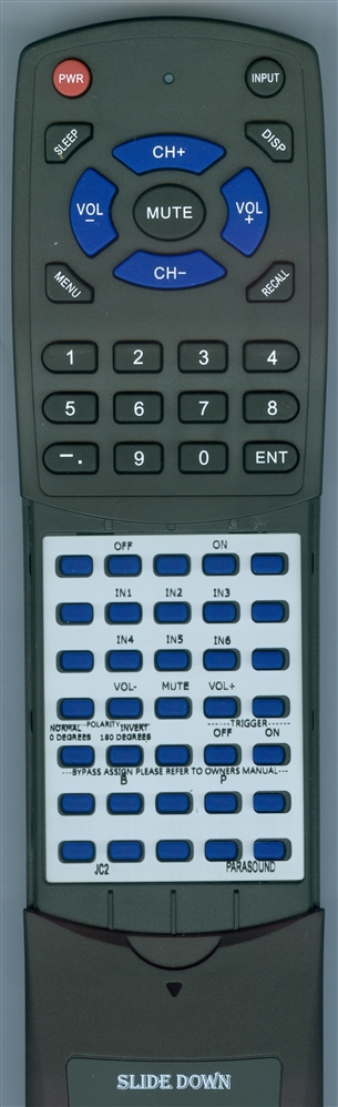 PARASOUND JC2 JC 2BP replacement Redi Remote