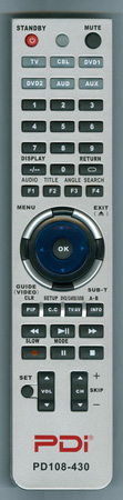 PDI PD108-430 PD108430 Genuine  OEM original Remote