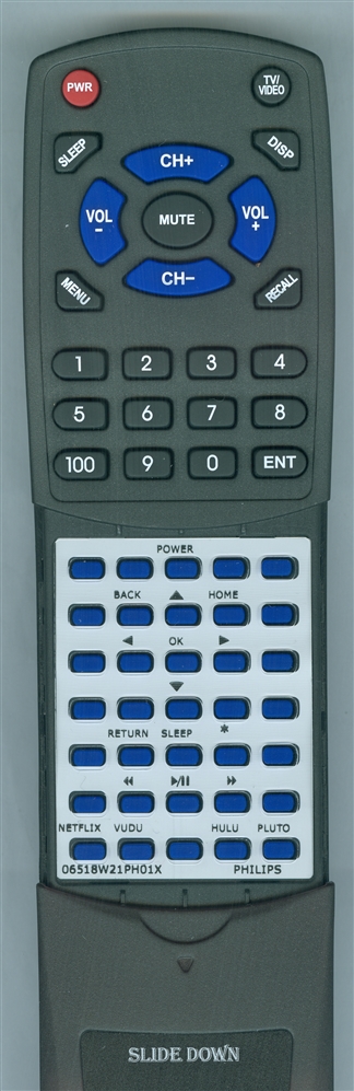 PHILIPS 06-518W21-PH01X replacement Redi Remote