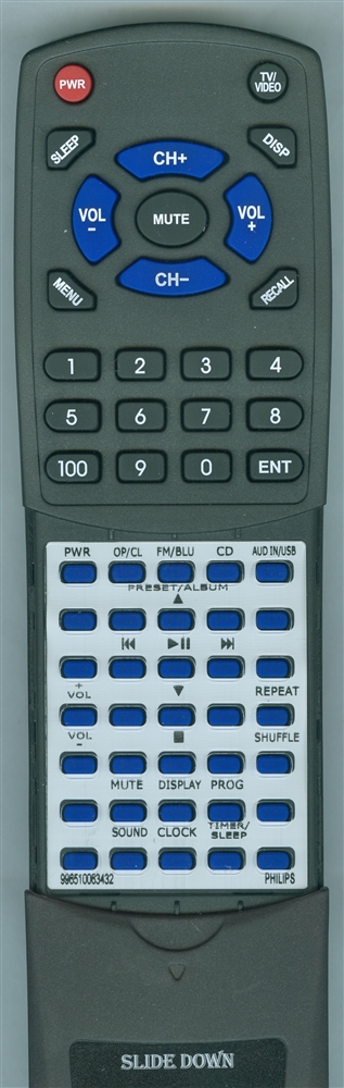 PHILIPS 996510063432 replacement Redi Remote