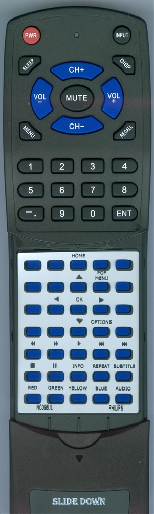 PHILIPS NC098UL NC098 replacement Redi Remote