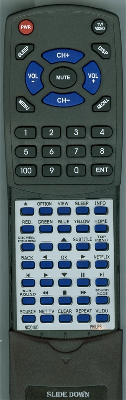 PHILIPS NC201UD NC201 replacement Redi Remote