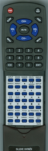 PHILIPS NC203UH NC203 replacement Redi Remote