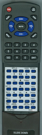 PHILIPS URMT39JHG002 replacement Redi Remote