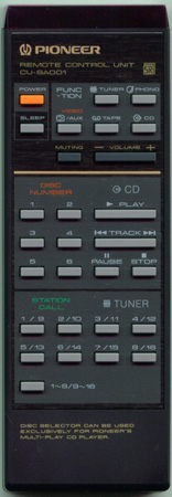 PIONEER AXD1004 CUSA001 Genuine  OEM original Remote