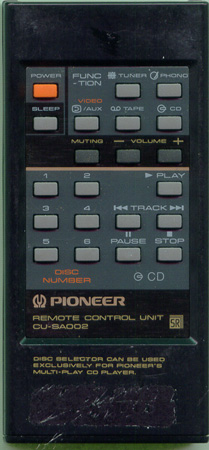 PIONEER AXD1005 CUSA002 Genuine  OEM original Remote