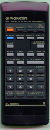 PIONEER AXD1156 CUSD033 Genuine OEM original Remote