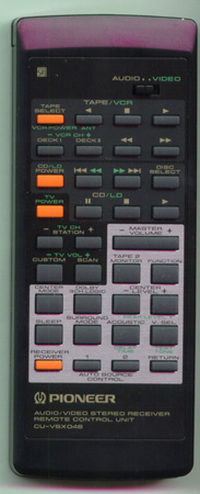 PIONEER AXD1263 CUVSX046 Genuine  OEM original Remote