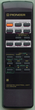 PIONEER AXD1264 CURX012 Genuine  OEM original Remote