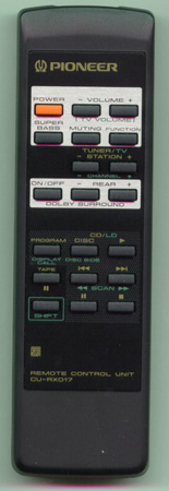 PIONEER AXD1345 CURX017 Genuine  OEM original Remote