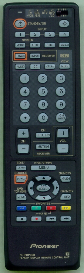 PIONEER AXD1447 CU-PDP008 Refurbished Genuine OEM Original Remote