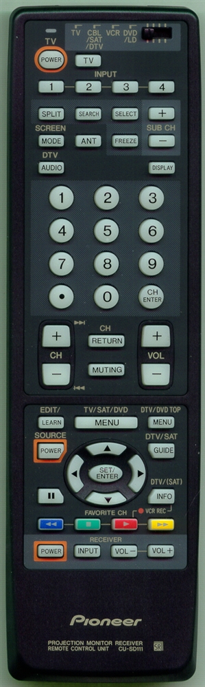 PIONEER AXD1449 CUSD111 Refurbished Genuine OEM Original Remote