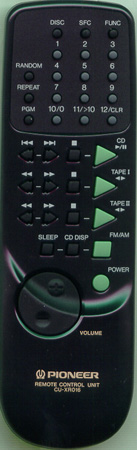 PIONEER AXD7037 CU-XR016 Genuine OEM original Remote