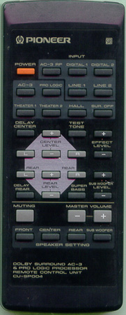 PIONEER AXD7065 CUSP004 Genuine  OEM original Remote