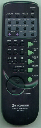 PIONEER AXD7068 CUXR020 Genuine  OEM original Remote