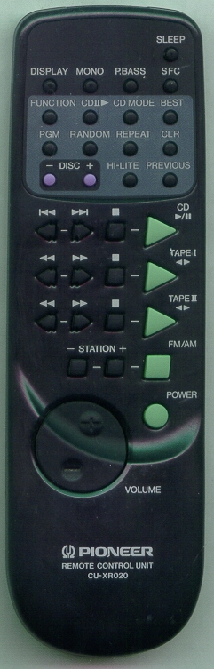 PIONEER AXD7068 CUXR020 Refurbished Genuine OEM Original Remote