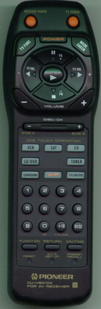 PIONEER AXD7082 CU-VSX104 Genuine OEM original Remote