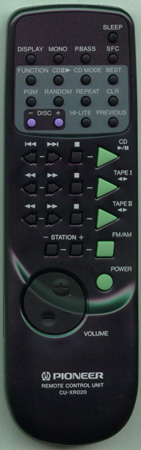 PIONEER AXD7068 CUXR020 Genuine OEM original Remote