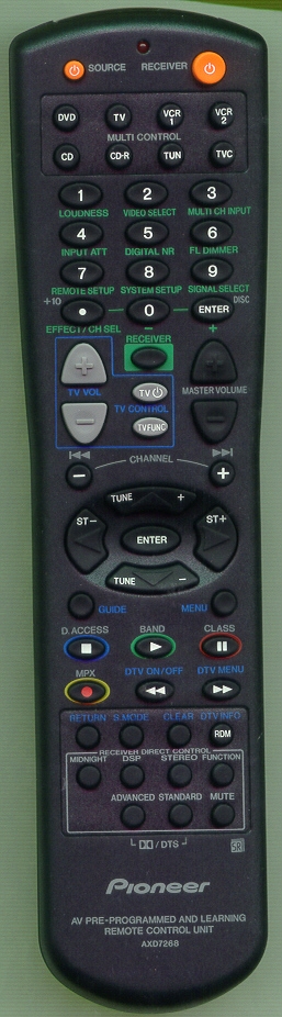PIONEER AXD7268 AXD7268 Refurbished Genuine OEM Original Remote