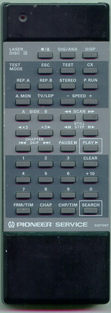 PIONEER GGF1067 GGF1067 Genuine  OEM original Remote