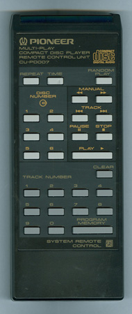 PIONEER PWW1008 CUPD007 Genuine  OEM original Remote