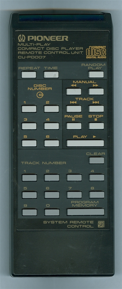 PIONEER PWW1008 CUPD007 Refurbished Genuine OEM Original Remote