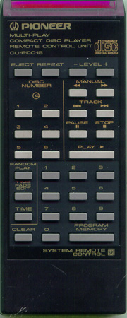 PIONEER PWW1021 CU-PD015 Genuine OEM original Remote
