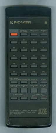 PIONEER PWW1059 CU-PD053 Genuine OEM original Remote