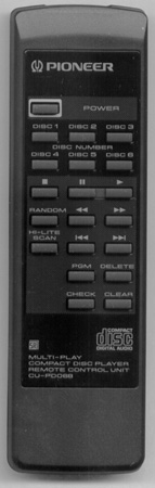 PIONEER PWW1089 CU-PD068 Genuine OEM original Remote