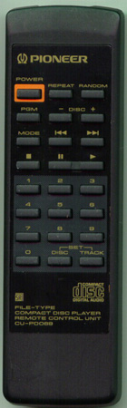 PIONEER PWW1104 CUPD069 Genuine  OEM original Remote