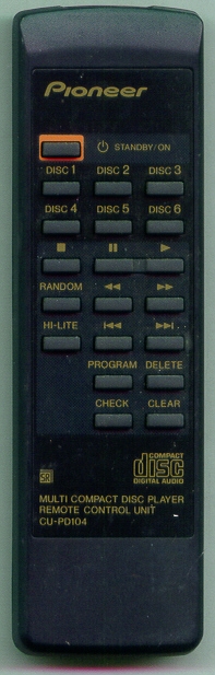 PIONEER PWW1149 CU-PD104 Refurbished Genuine OEM Original Remote