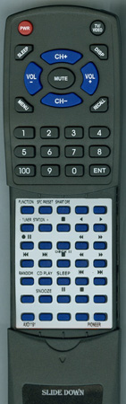 PIONEER AXD1191 CUXR005 replacement Redi Remote