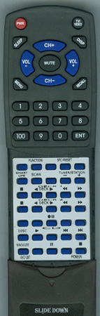 PIONEER AXD1267 CUSX040 replacement Redi Remote