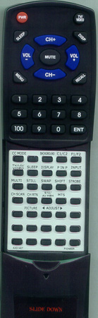 PIONEER AXD1284 CUSD059 replacement Redi Remote