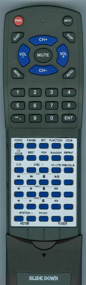 PIONEER AXD7068 CUXR020 replacement Redi Remote