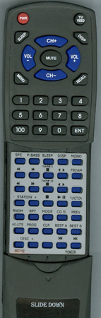 PIONEER AXD7102 CUXR027 replacement Redi Remote