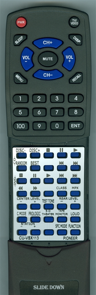 PIONEER AXD7119 CUVSX113 replacement Redi Remote