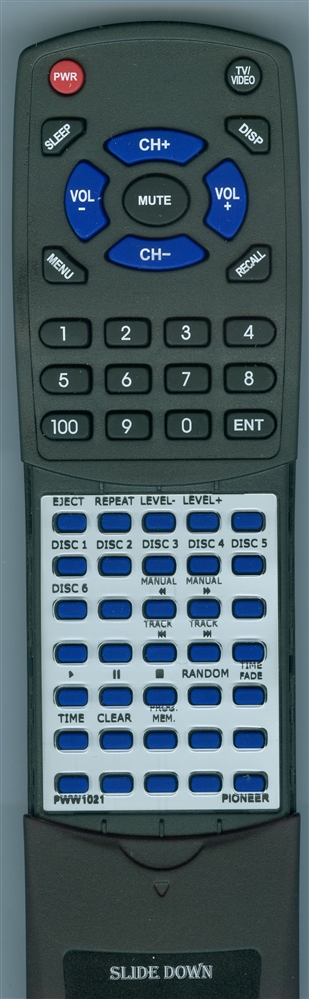 PIONEER PWW1021 CU-PD015 replacement Redi Remote