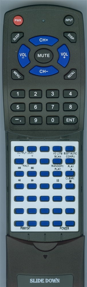 PIONEER PWW1047 CUPD038 replacement Redi Remote