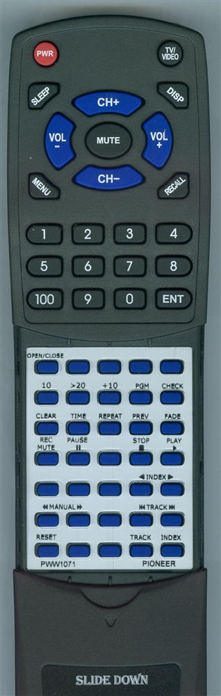 PIONEER PWW1071 CUPD057 replacement Redi Remote