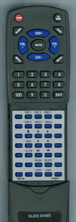 PIONEER PWW1149 CU-PD104 replacement Redi Remote