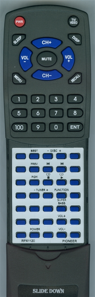 PIONEER RPX1120 CUXR034 replacement Redi Remote